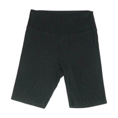 Black Solid Active Shorts