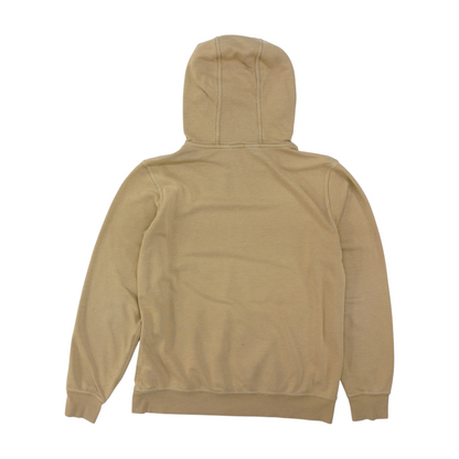 Tan Solid Hoodie Pullover