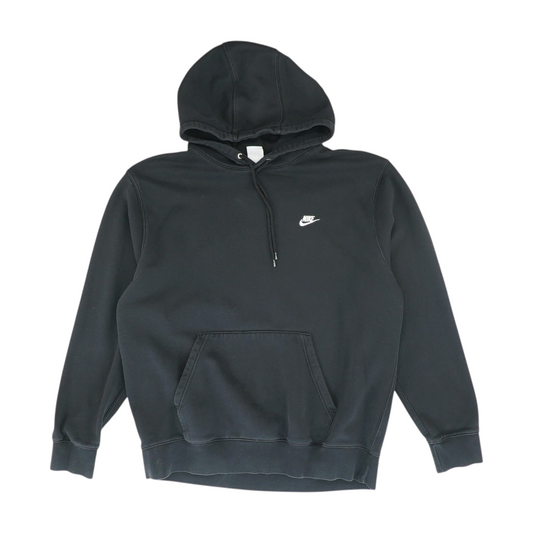 Black Solid Hoodie Pullover