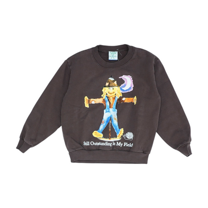Brown Graphic Sweatshirt Pullover
