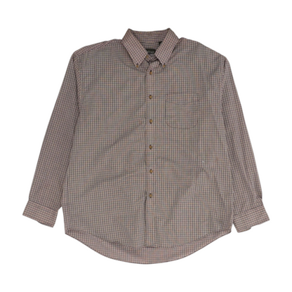 Purple Plaid Long Sleeve Button Down