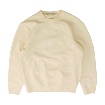 Beige Solid Pullover Sweater