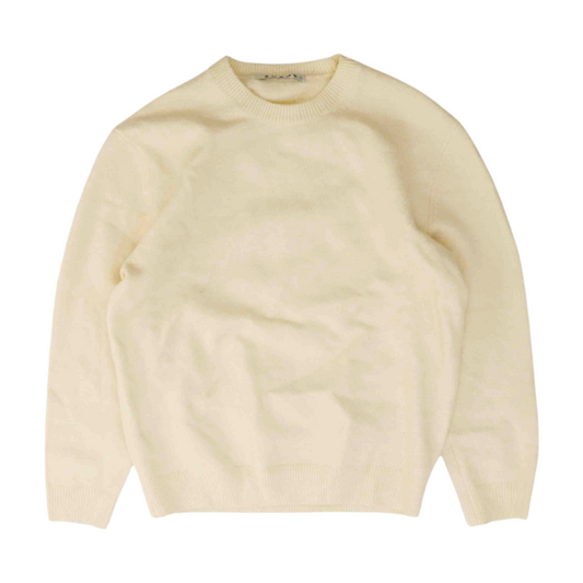 Beige Solid Pullover Sweater