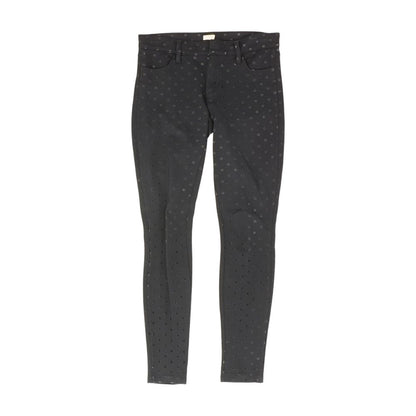 Navy Polka Dot Five Pocket Pants