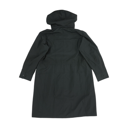 Black Solid Rain Coat
