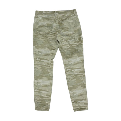 Green Five Pocket Tapered Camo Pants