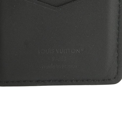Black Pocket Organizer in Monogram Taurillon Leather