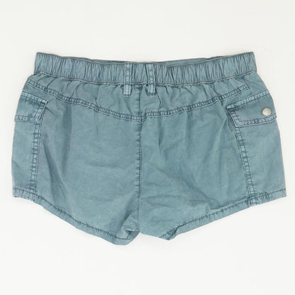 Blue Solid Shorts