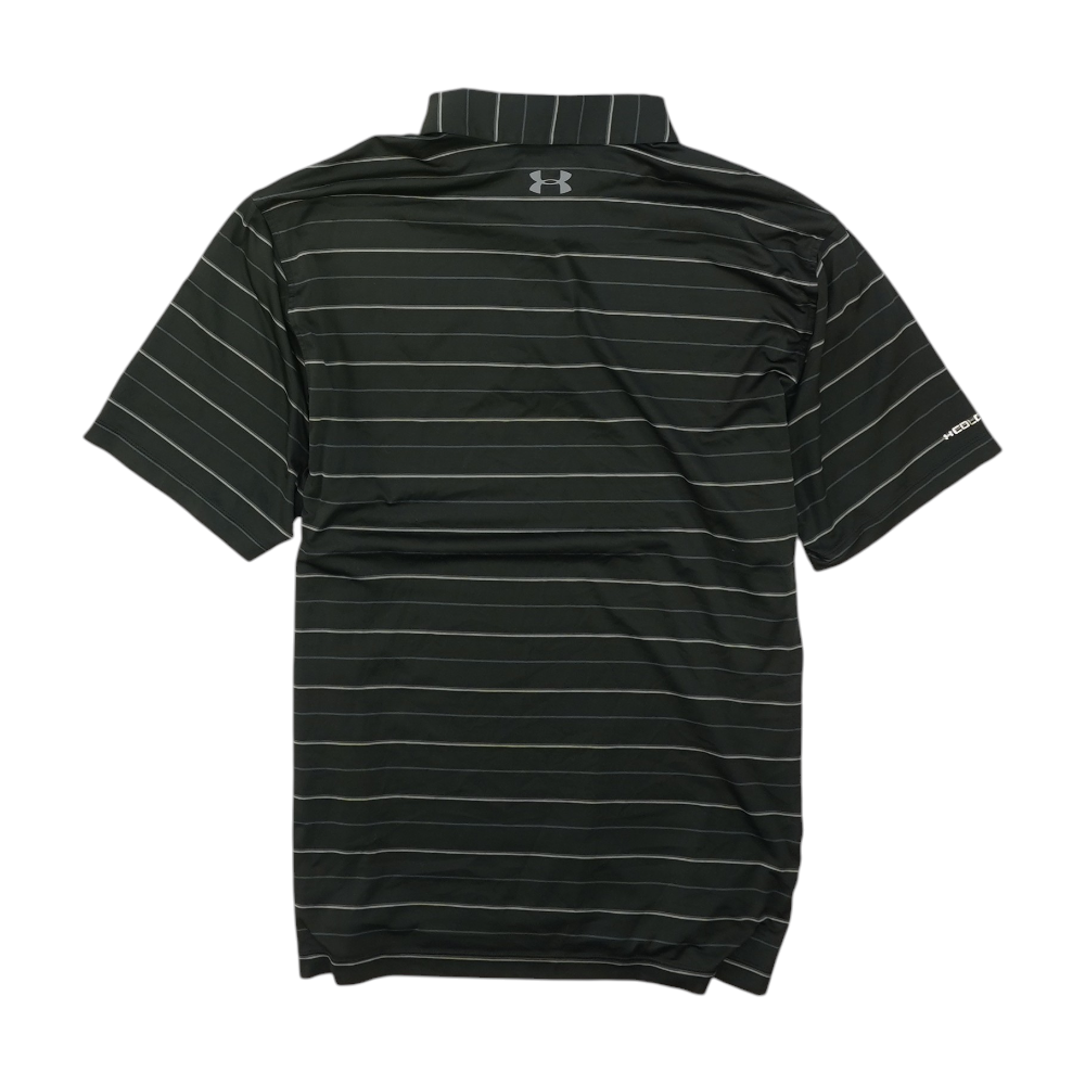 Black Striped Short Sleeve Polo