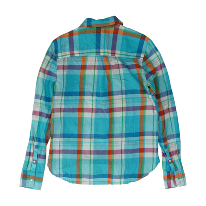 Blue Plaid Blouse