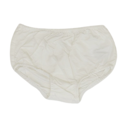 White Solid Knit Shorts