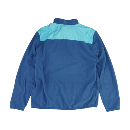 Blue Color Block 1/4 Zip Pullover