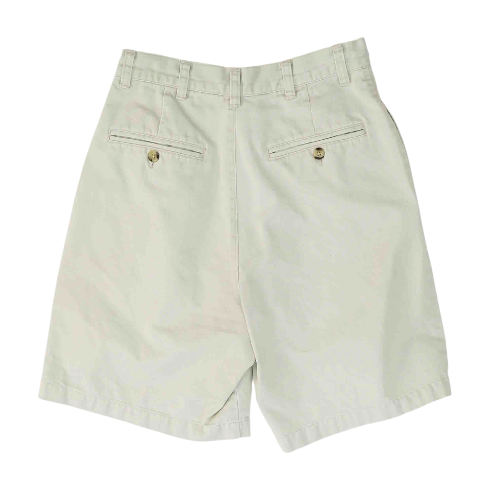 Beige Solid Chino / Khaki Shorts