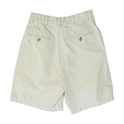 Beige Solid Chino / Khaki Shorts