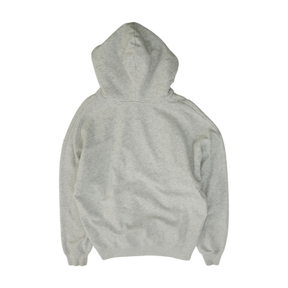 Gray Solid Hoodie Pullover