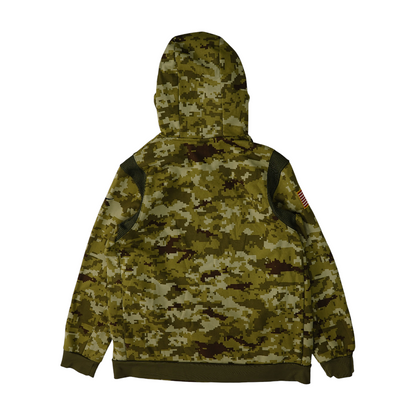 Green Camo Hoodie Pullover