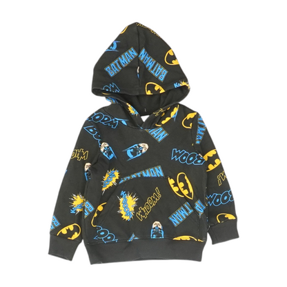 Black Graphic Hoodie Pullover