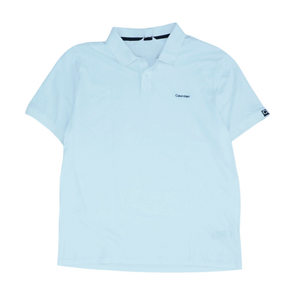 White Solid Short Sleeve Polo