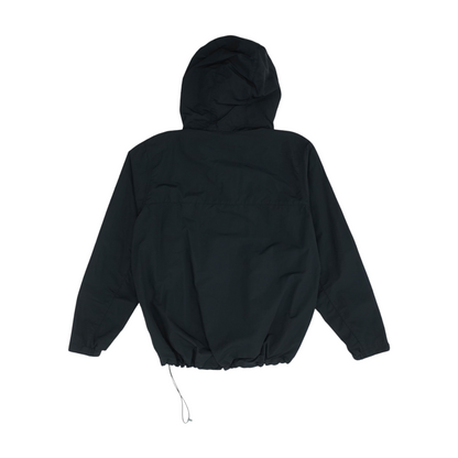 Black Solid Rain Jacket