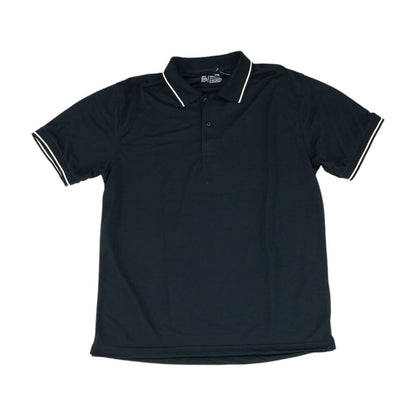 Navy Solid Short Sleeve Polo