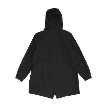 Black Solid Rain Jacket