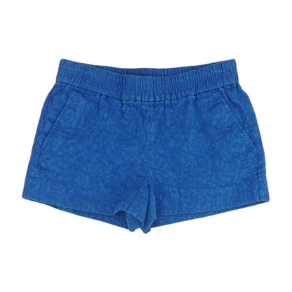 Blue Solid Shorts