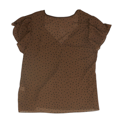 Brown Polka Dot Blouse