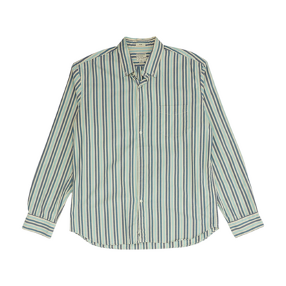 Blue Striped Long Sleeve Button Down
