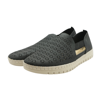Black Slip-On Flats
