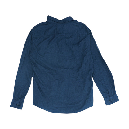 Charcoal Solid Long Sleeve Button Down