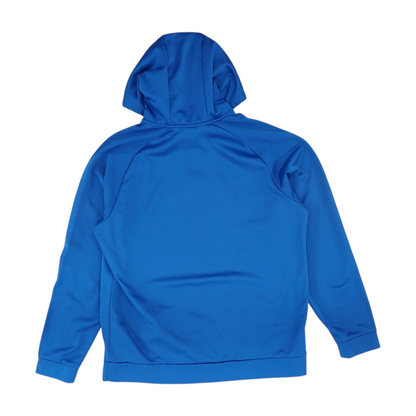 Blue Solid Hoodie Pullover