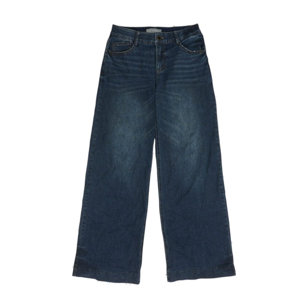 Navy Wide Leg Jeans