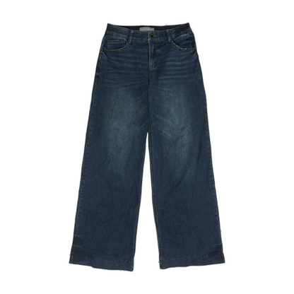 Navy Wide Leg Jeans