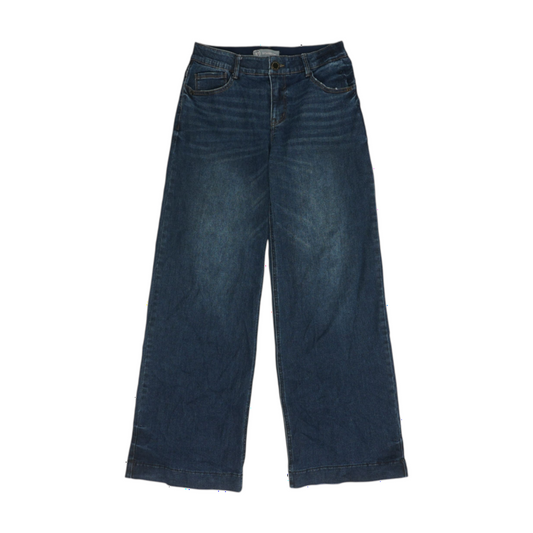 Navy Wide Leg Jeans
