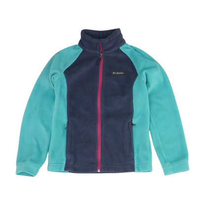Blue Color Block Coat