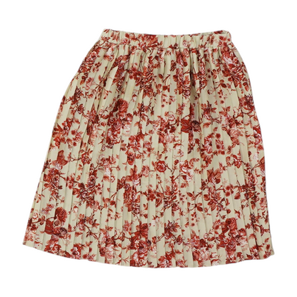 Beige Floral Skirt