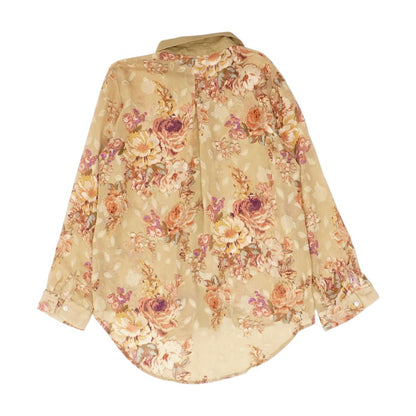 Tan Floral Blouse