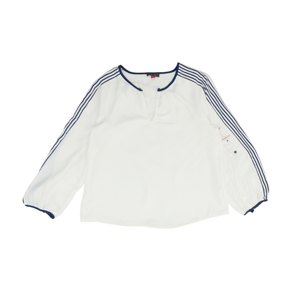 White Striped Blouse