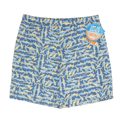 Blue Graphic Swim Bottom