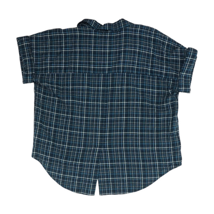Blue Plaid Blouse
