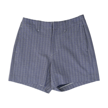 Blue Chevron Chino Shorts