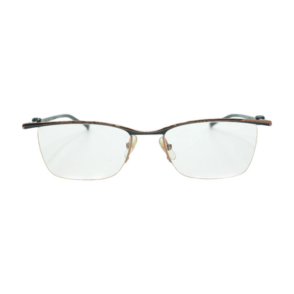 Rose Gold Ukiyo Browline Prescription Eyewear