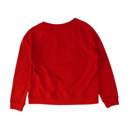 Red Graphic Sweatshirt Pullover