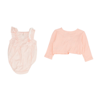 Pink Striped Long Sleeve Set