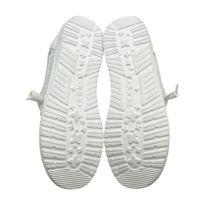 White Slip-On Flats