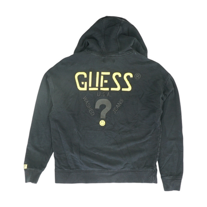 Black Solid Hoodie Pullover