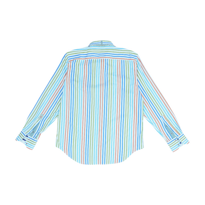 Multi Striped Long Sleeve Button Down