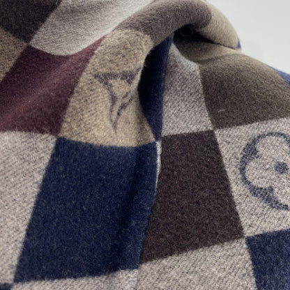 Navy Damier Reversible Hooded Blouson