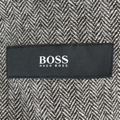 Black Solid Cotton Blend Coat