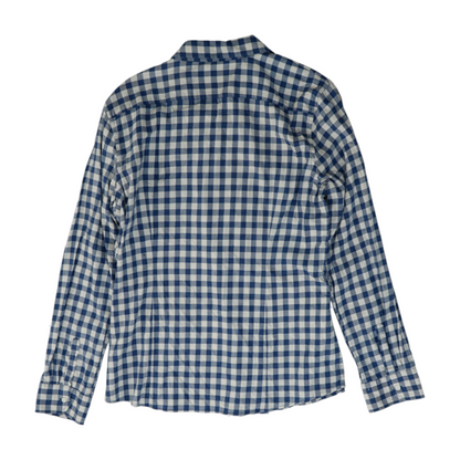 Blue Check Button Down